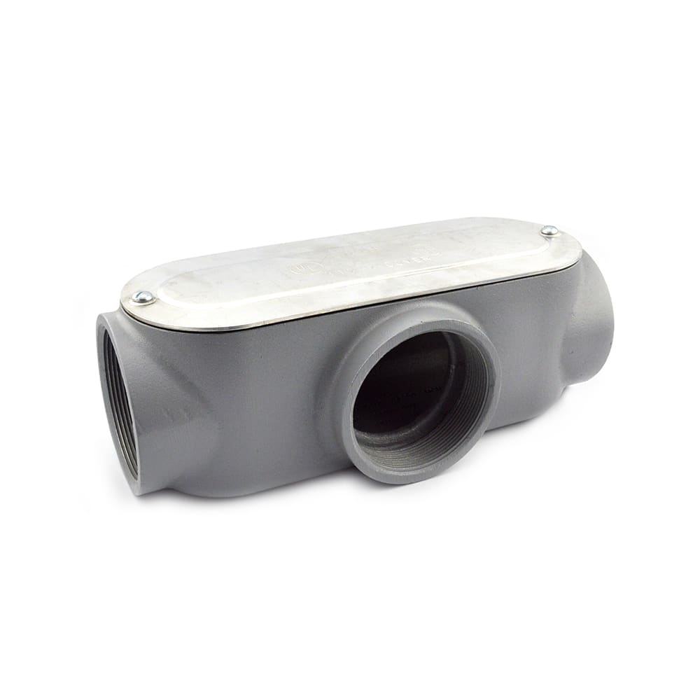 Bridgeport Fittings - Bridgeport T-50CG 4" Type-T Conduit Body w/ Cover &amp; Gasket, Aluminum