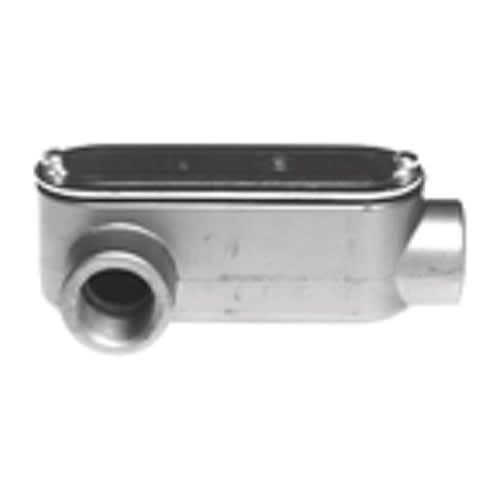 Bridgeport Fittings - Bridgeport LR-42CG 3/4" Type-LR Conduit Body w/ Cover & Gasket, Aluminum
