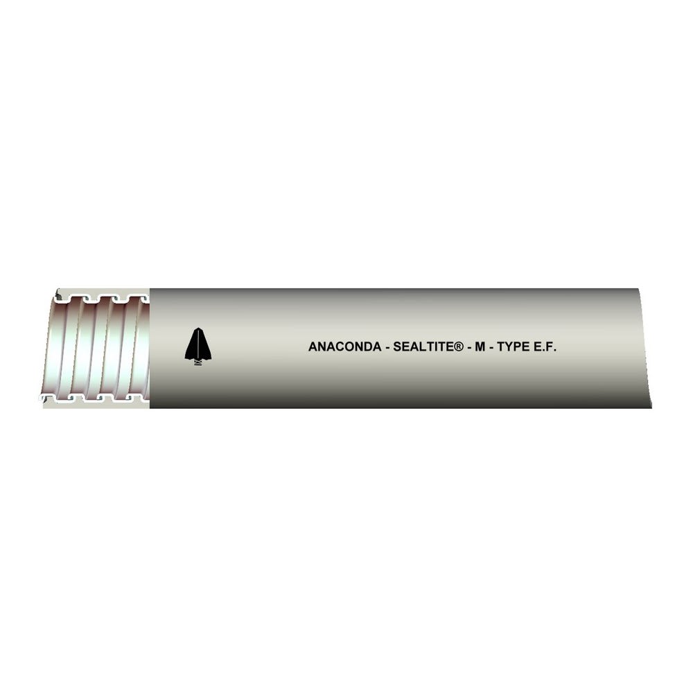 Flexible Liquidtight Conduit - Anamet Inc 39412 1/2 Inch Gray Thermoplastic PVC Jacket Type EF Liquidtight Flexible Metal Conduit