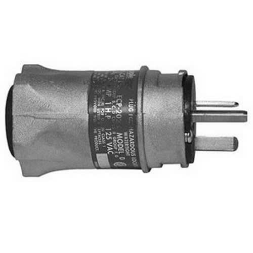 Appleton Electric - Appleton ECP-20232 U-Line® Interchanger™ ECP Standard Plug, 20A 250Vac, 2W 3P, Explosionproof, Dust-Ignitionproof, .538-.639 Cable Dia.