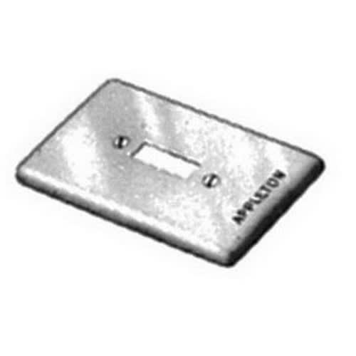 Appleton Electric - Appleton FSK-1TS 1-Gang 1-Outlet Zinc Electroplated Steel Square Handle Tumbler/Toggle Switch Box Cover