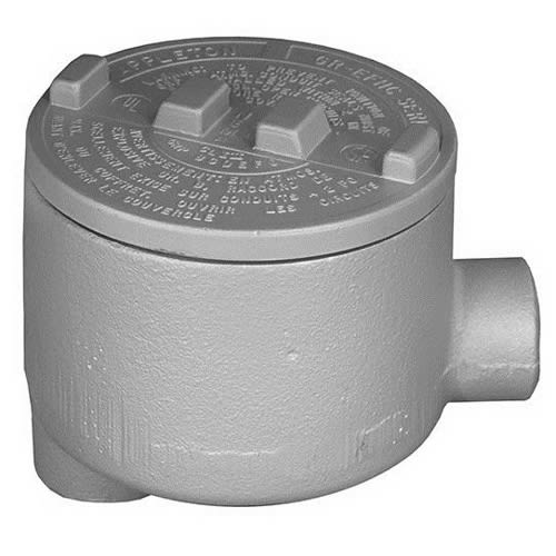 Appleton Electric - Appleton GRLB125 1-1/4" GR-UNILET, Explosionproof, Dust-Ignitionproof Conduit LB-Outlet Box. Malleable Iron Body w/ Aluminum Cover