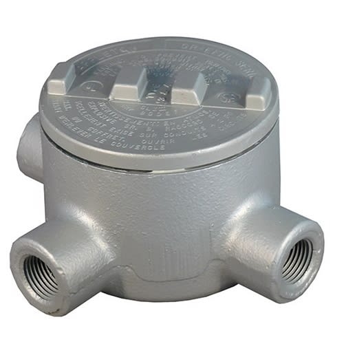 Appleton Electric - Appleton GRT150 1-1/2" GR-UNILET, Explosionproof, Dust-Ignitionproof Conduit T-Outlet Box. Malleable Iron Body w/ Aluminum Cover