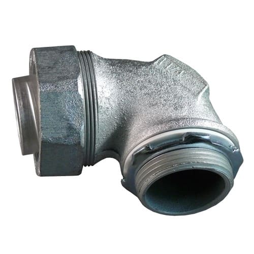 Appleton Electric - Appleton ST-90200&nbsp; 2"&nbsp;90deg Liquidtight Plain Throat Connector, Malleable Iron