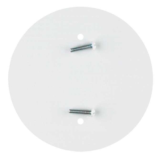 Westinghouse Lighting Corp. - Westinghouse Lighting 2945200 3-1/2 Inch Hole Spacing 4-3/4 Inch White Outlet Concealer with #8-32 x 3/4 Inch Head Screw