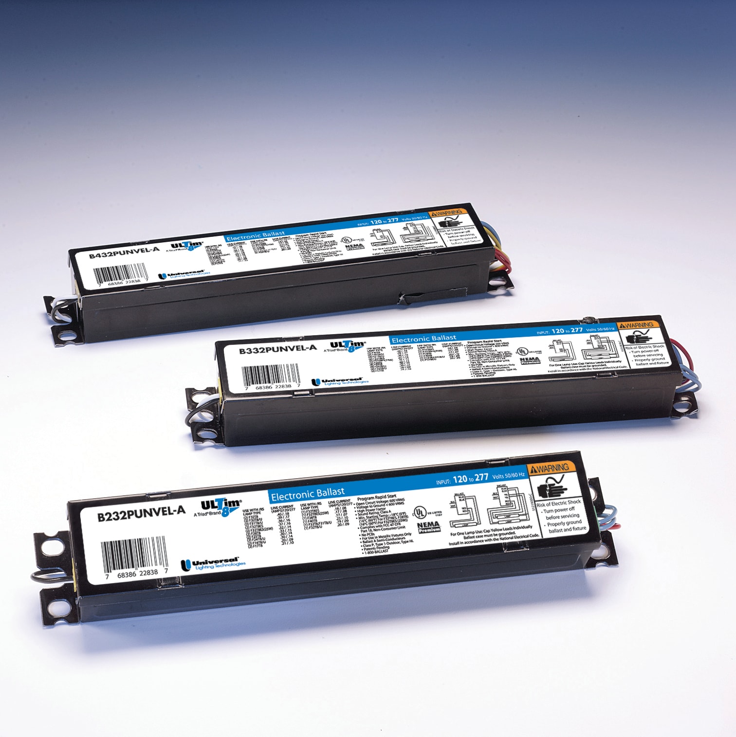 Universal Ltg Tech/Ballast - Universal Lighting Technologies B259IUNVHP-A000I 2-Lamp Instant Start Ballast
