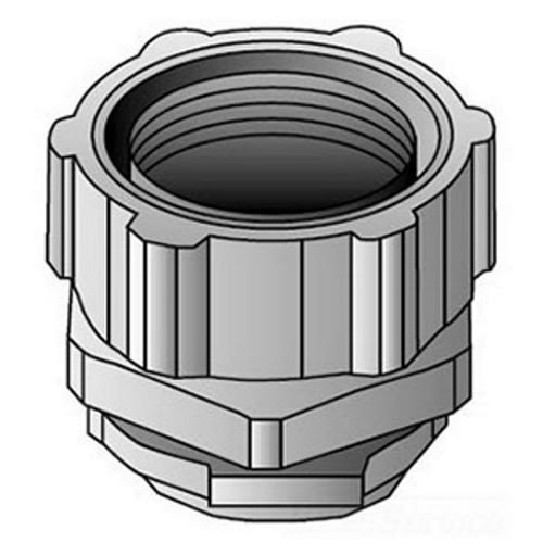 OZ-Gedney Co. - O-Z/Gedney 4Q-300 3" Straight Liquidtight Connector, Malleable Iron Body, Steel Ferrule