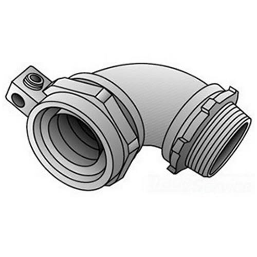 OZ-Gedney Co. - O-Z/Gedney 4Q-950L 1/2 Inch 90 Degree LFMC Connector with Lug