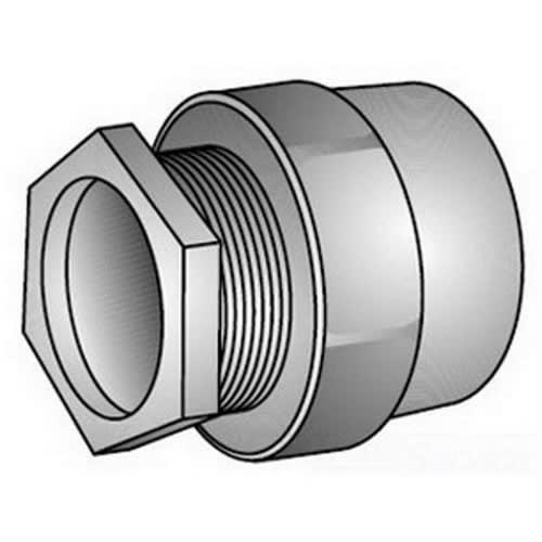 OZ-Gedney Co. - OZ/Gedney CH-200 2" Space-Maker Threaded Conduit Hub, General Purpose, Malleable Iron, Zinc Plated