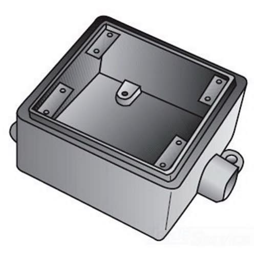OZ-Gedney Co. - O-Z/Gedney FD275 2-Gang 3/4 Inch Hub Cast Box