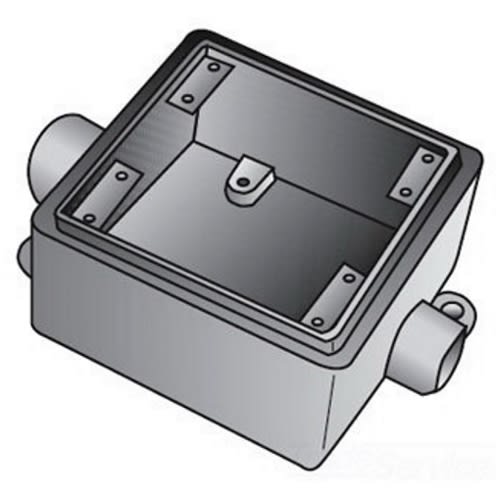 OZ-Gedney Co. - O-Z/Gedney FDC275 2-Gang 3/4 Inch Hub Cast Box