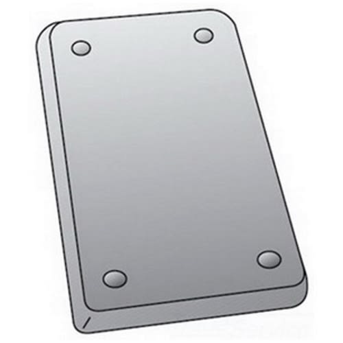 OZ-Gedney Co. - O-Z/Gedney FS-1-BCS 1-Gang Blank Steel Cover