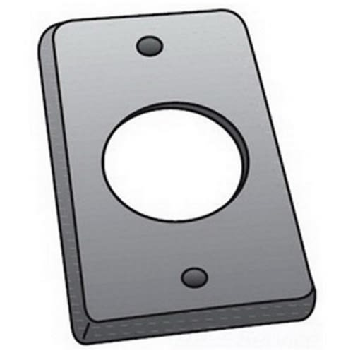 OZ-Gedney Co. - O-Z/Gedney FS-1-SRCS 1-Gang Steel Small Round Receptacle Cover