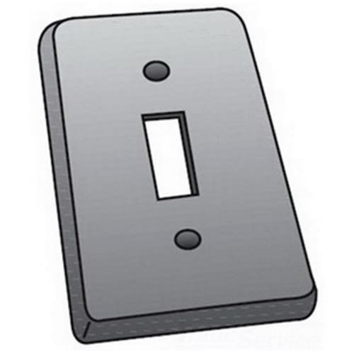 OZ-Gedney Co. - O-Z/Gedney FS-1-SCS 1-Gang Steel Toggle Switch Cover
