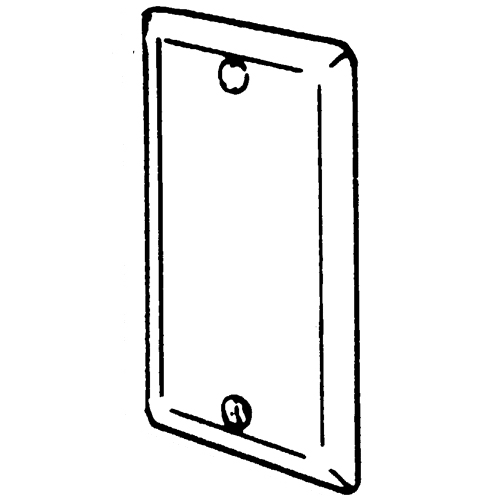 Appleton Electric - Appleton 180A 1-Gang Handy Box Cover, Blank, Steel (4-1/8" x 2-3/8")