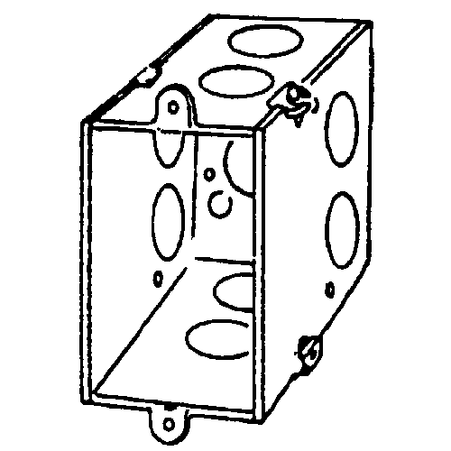 Appleton Electric - Appleton 333D-LE 3 x 2 x 3-1/2" Square Corner Switch Box with Nail Holes