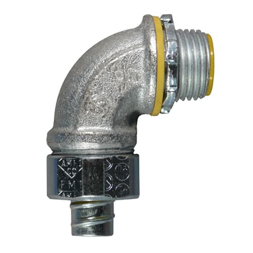Appleton Electric - Appleton 4QS-9200T 2" Malleable Iron 90 Degrees Insulated Throat Liquidtight Connector