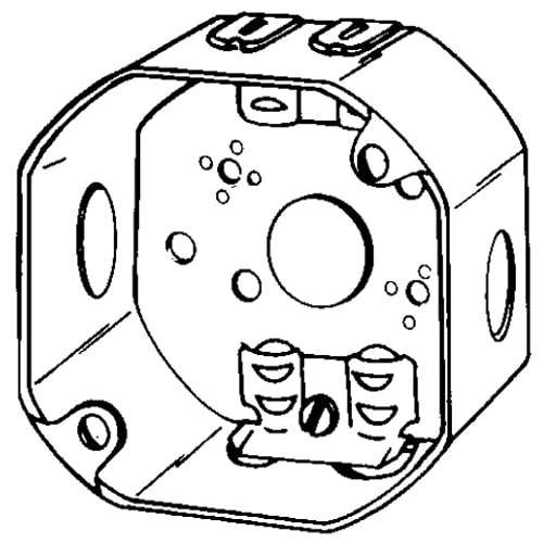 Appleton Electric - Appleton Group 561LD 4 Inch 2-1/8 Inch Deep 15.5 In. Hot Dip Galvanized Steel Octagon Outlet Box