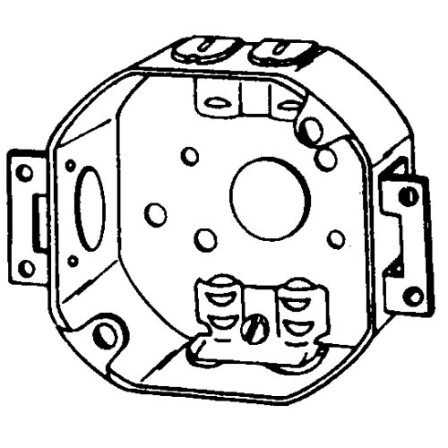 Appleton Electric - Appleton 561LXE 4" 1-1/2" Deep 15.5 In. Hot Dip Galvanized Steel Octagon Outlet Box