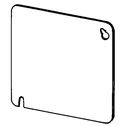 Appleton Electric - Appleton 8465RD 4" Square Surface Cover, Flat, Blank, Steel - Red Powder Coat Finish