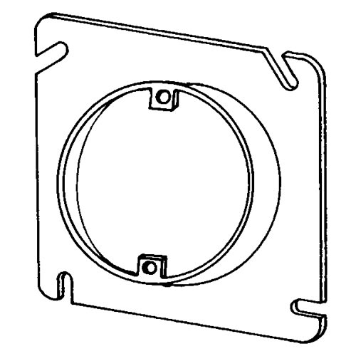 Appleton Electric - Appleton 8488B 5/8" Raised 4 In. Steel Square Box Cover