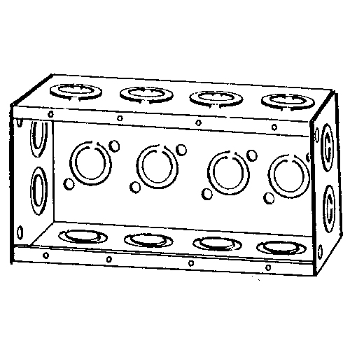 Appleton Electric - Appleton M4-250 4 Gang 2-1/2" Deep Masonry Box