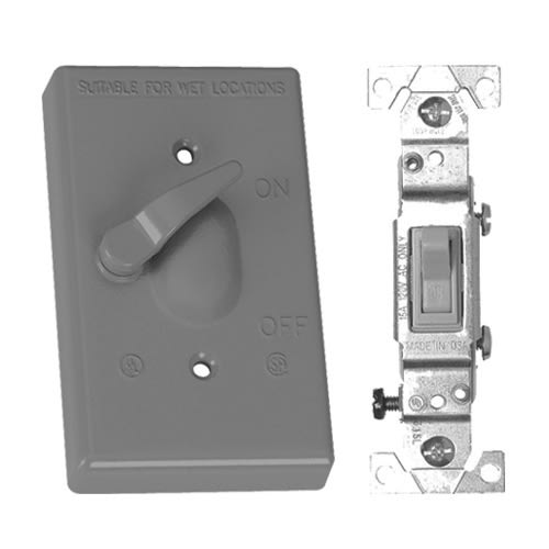 Appleton Electric - EGS WCT115 1 GANG TOGGLE SW CVR 15A