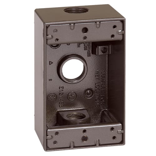 Appleton Electric - Appleton Group WSM150B 1-Gang Die-Cast Weatherproof Box