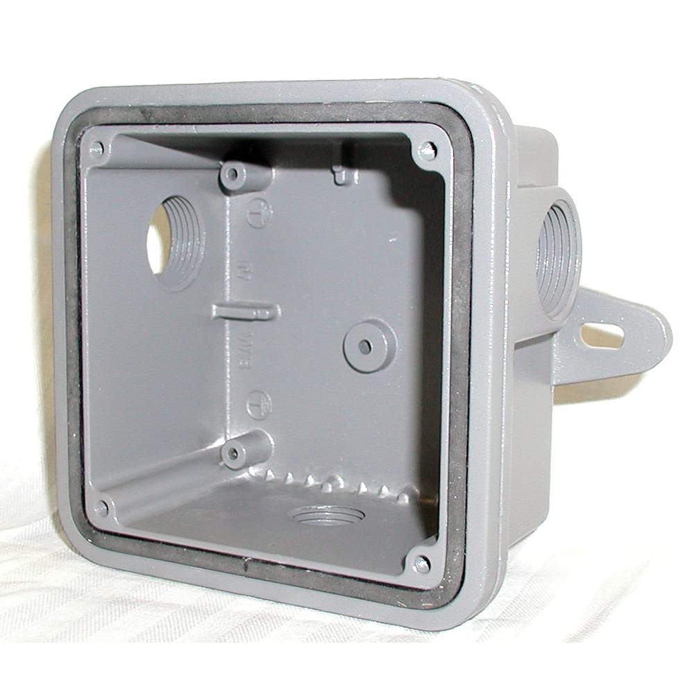 Federal Signal Corp - Federal-Signal WB 4" Square Cast Aluminum Weatherproof Housing - Gray