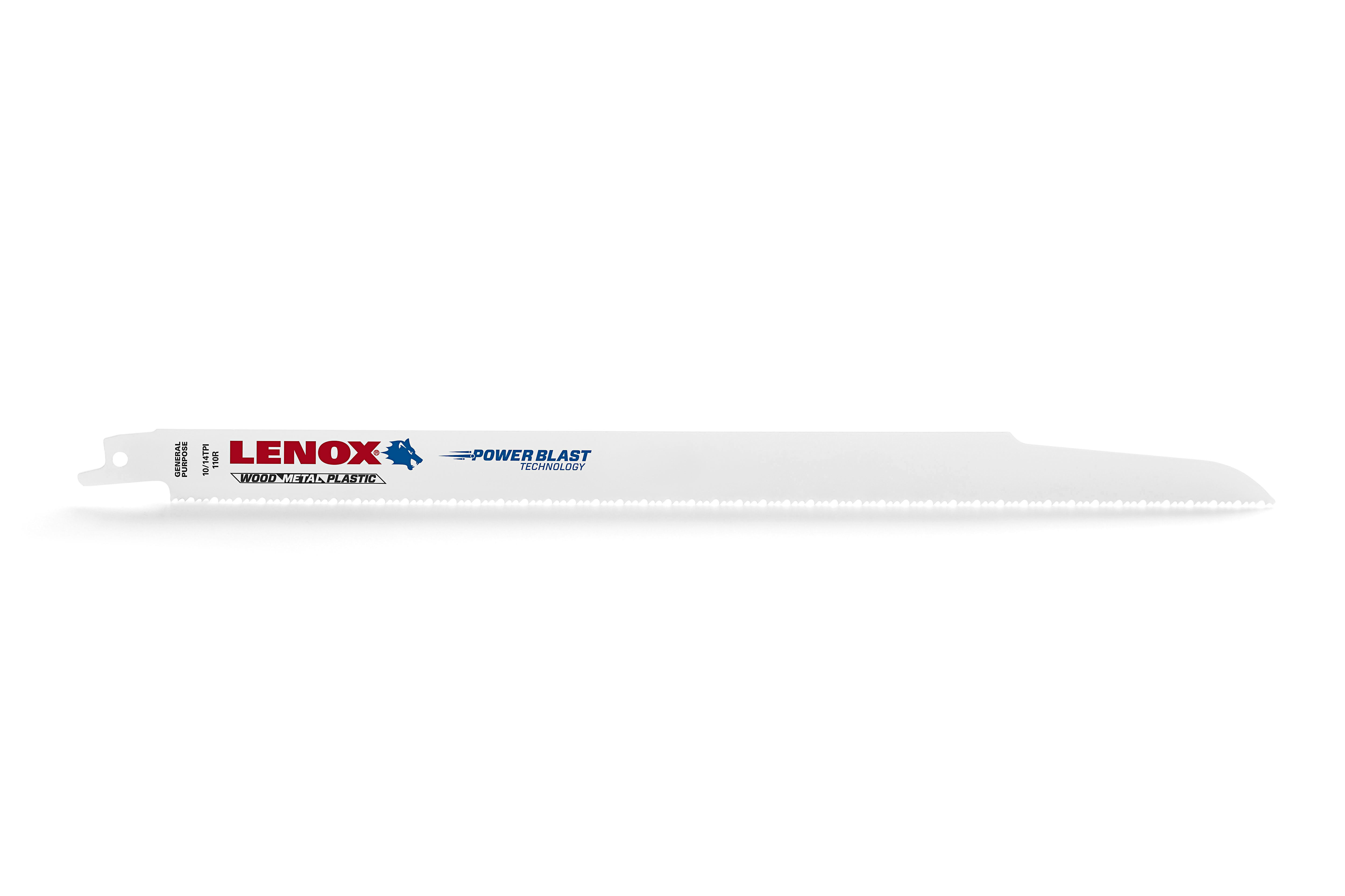 Lenox American Saw - Lenox 20583-110R 12" x 3/4" x .050 x 10/14TPI Bi-Metal Reciprocating Saw Blade (5/Pkg)