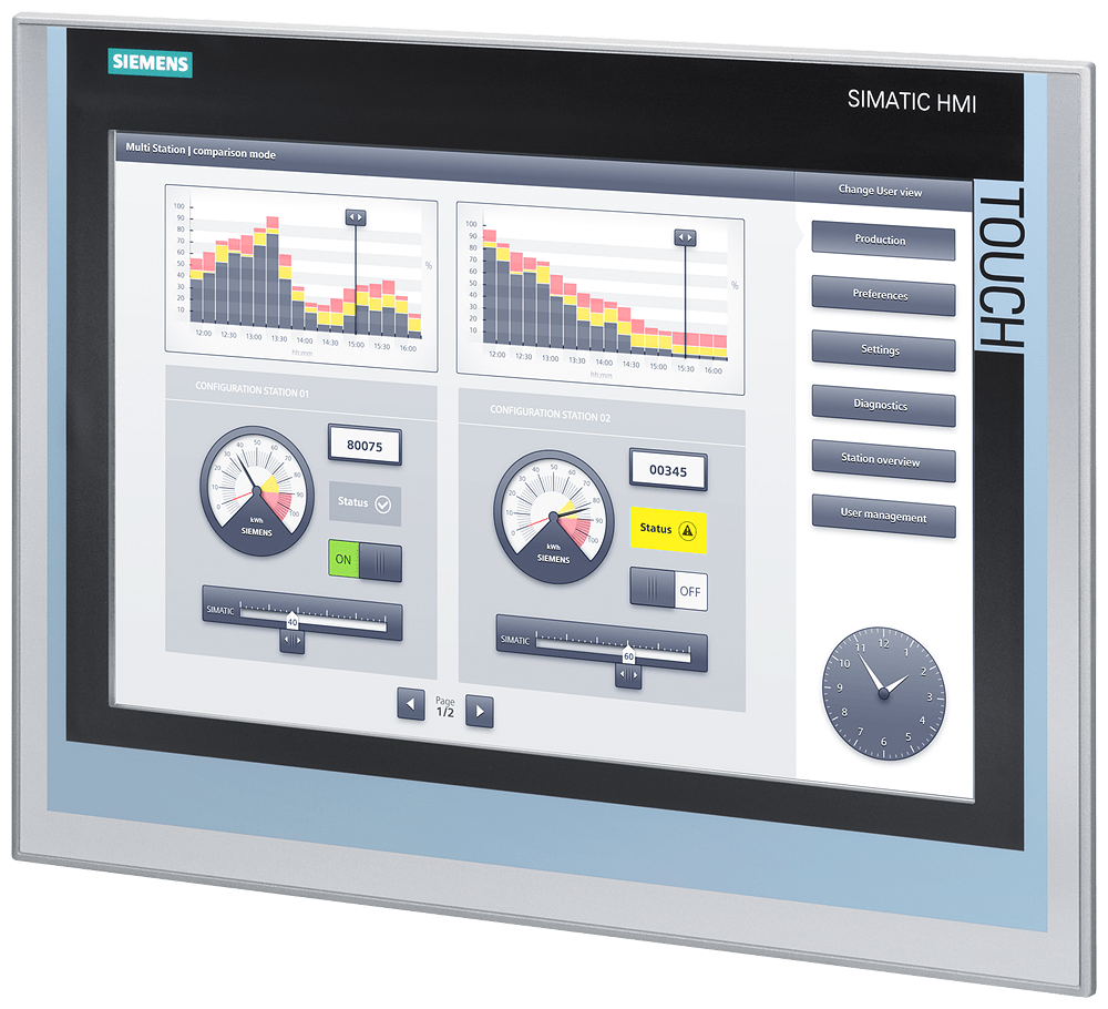 Siemens - S-A 6AV21240QC020AX2 SIMATIC HMI TP