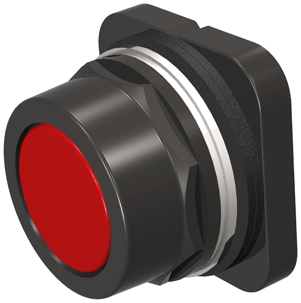 Siemens - Siemens 52PX8A2 PUSHBUTTON,MOM,RED,FLUS