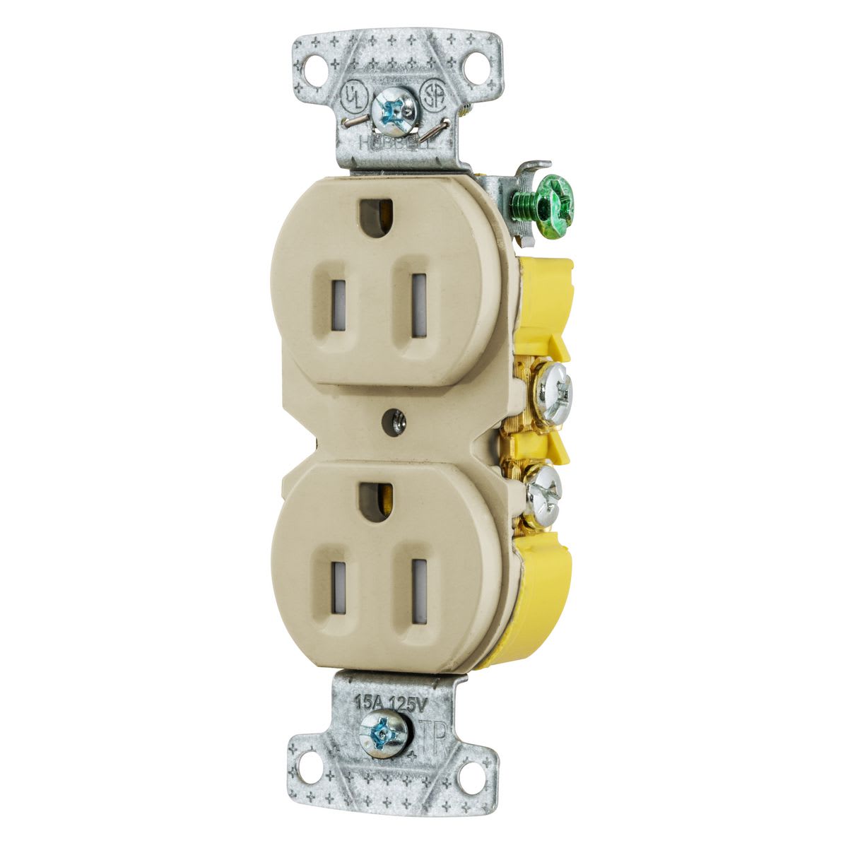 Hubbell Wiring Device - HWDK RR15SITRX RCPT DUP TR 15A 125V