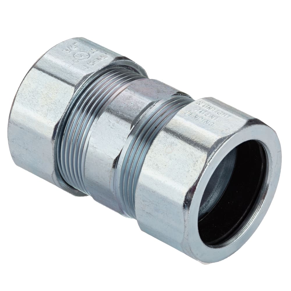 Bridgeport Fittings - Bridgeport 3101-RT 3/4" Rigid/IMC Conduit Compression Coupling, Raintight, Steel