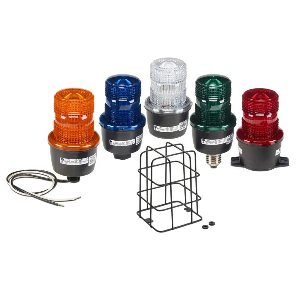 Federal Signal Corp - Federal Signal LP3P-120R 120 VAC 0.1 Amp Red Low Profile Strobe Light