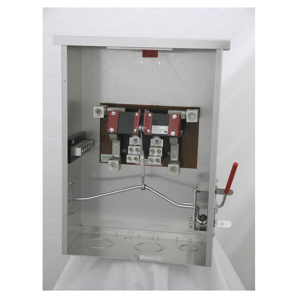 Ronk Electrical Industries Inc - RONK ELECTRICAL INDUSTRIES 7406 GRADE LEVEL 2-POLE SINGLE-PHASE 400 AMP 240 VOLT DOUBLE-THROW SWITCHES
