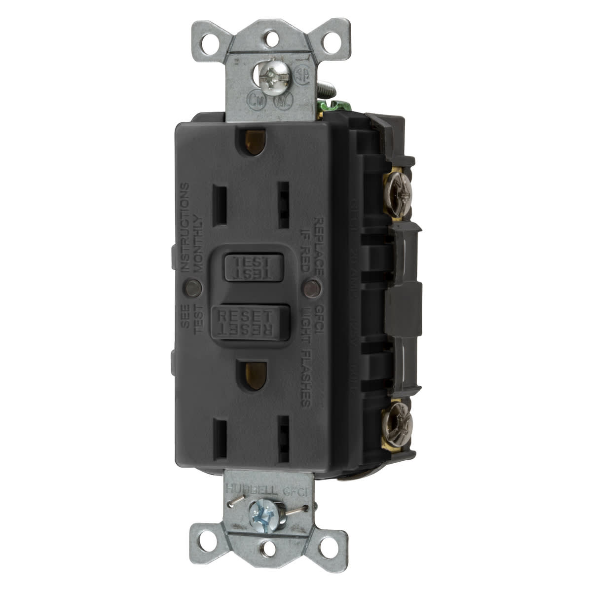 Hubbell Wiring Device - HCI GFRST15BKBULK 15A COMM SELF TES
