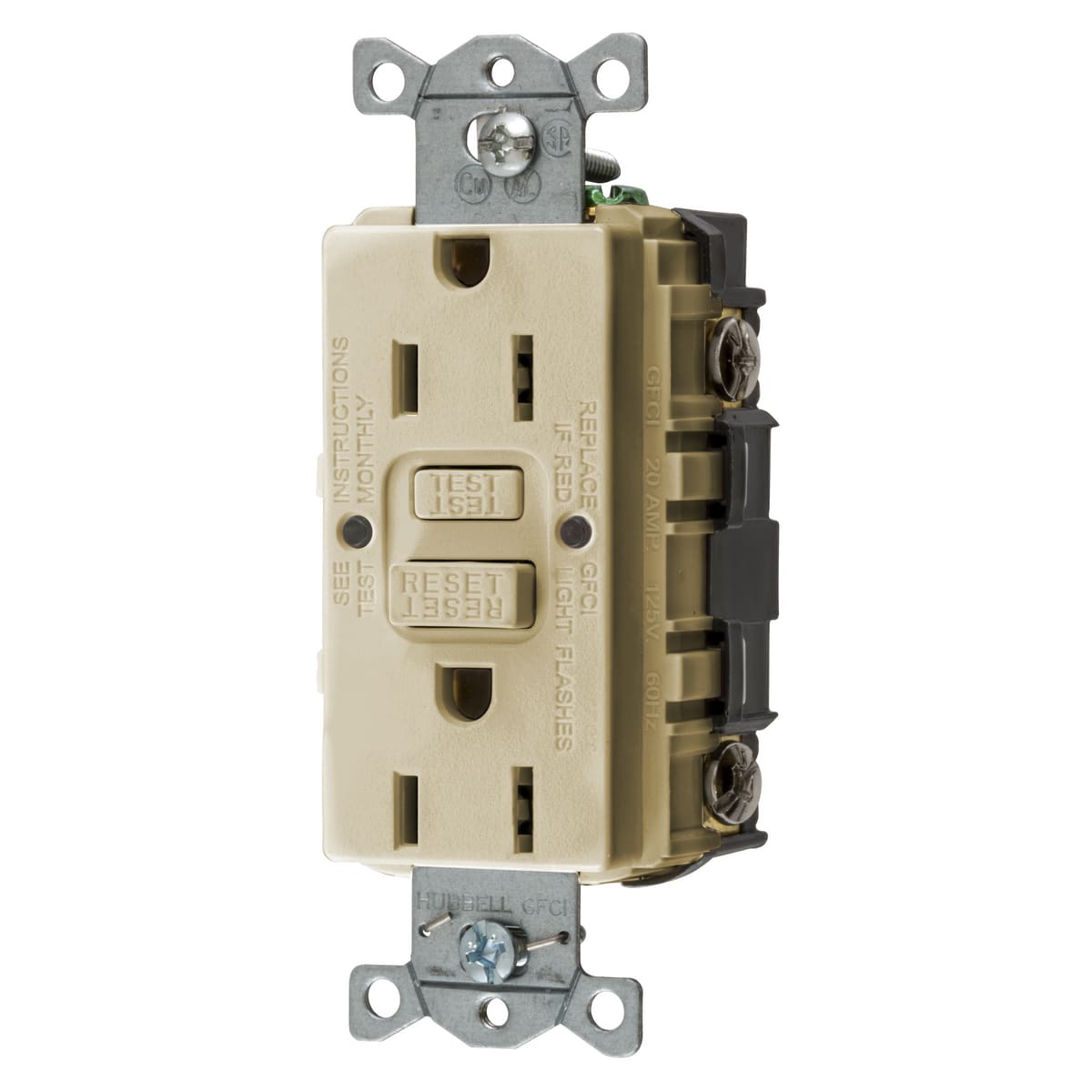 Hubbell Wiring Device - HWDK GFRST15IBULK 15A COMM SELF TES