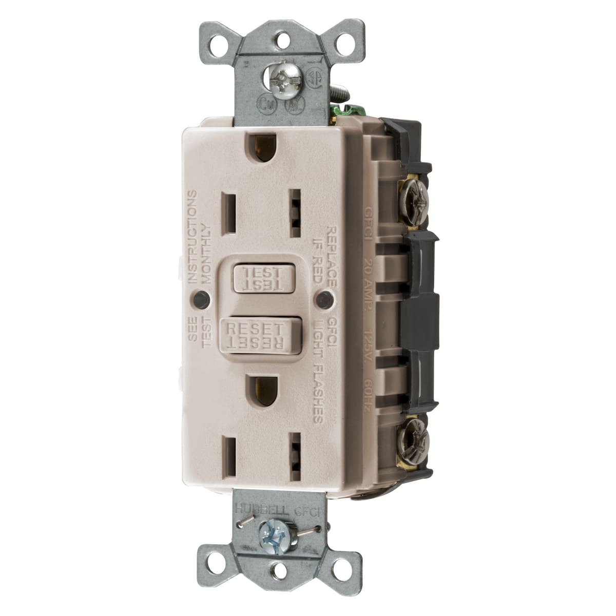 Hubbell Wiring Device - HCI GFRST15LABULK 15A COMM SELF TES
