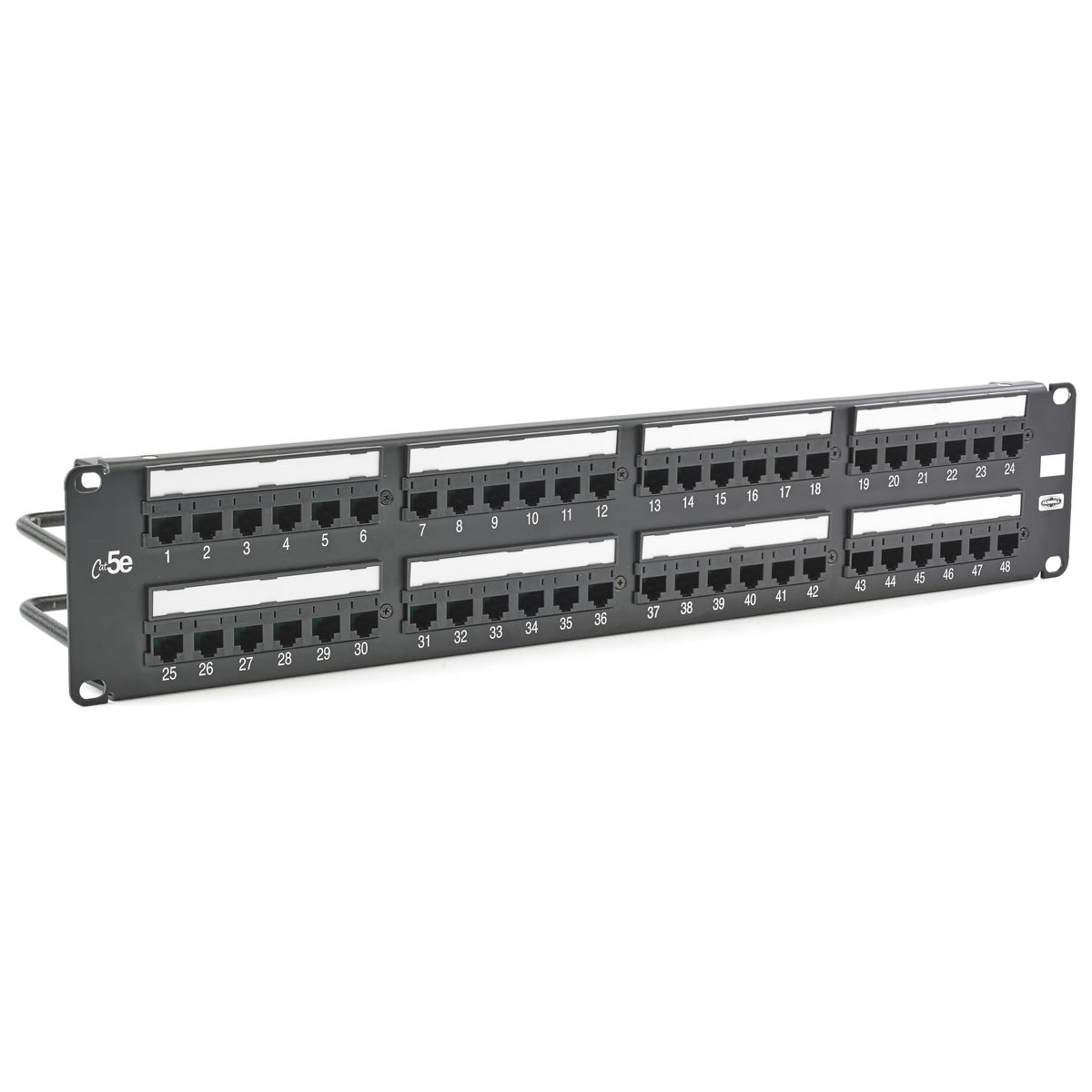 Hubbell Wiring Device - Hubbell Wiring Devices HP5E48E 48-Port Category 5E Patch Panel