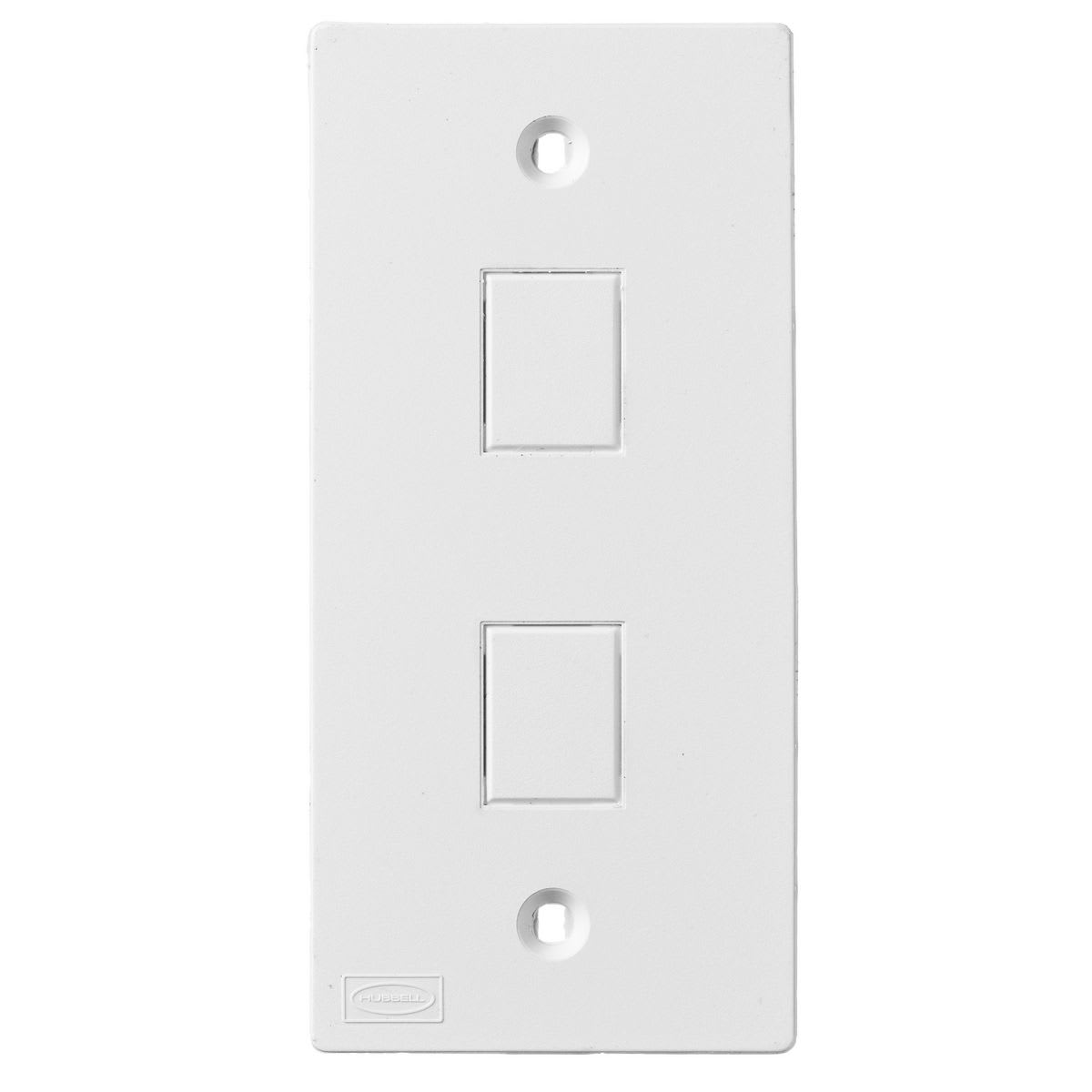 Hubbell Wiring Device - HPW KP2162W FACEPLT, KP SER, 1-G, 2