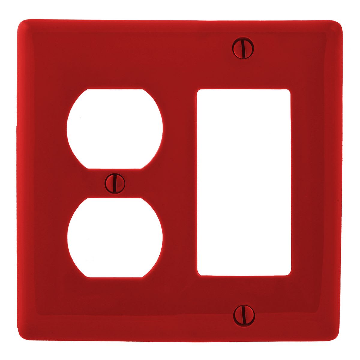 Hubbell Wiring Device - HPW NP826R WALLPLATE, 2-G, 1) DUP