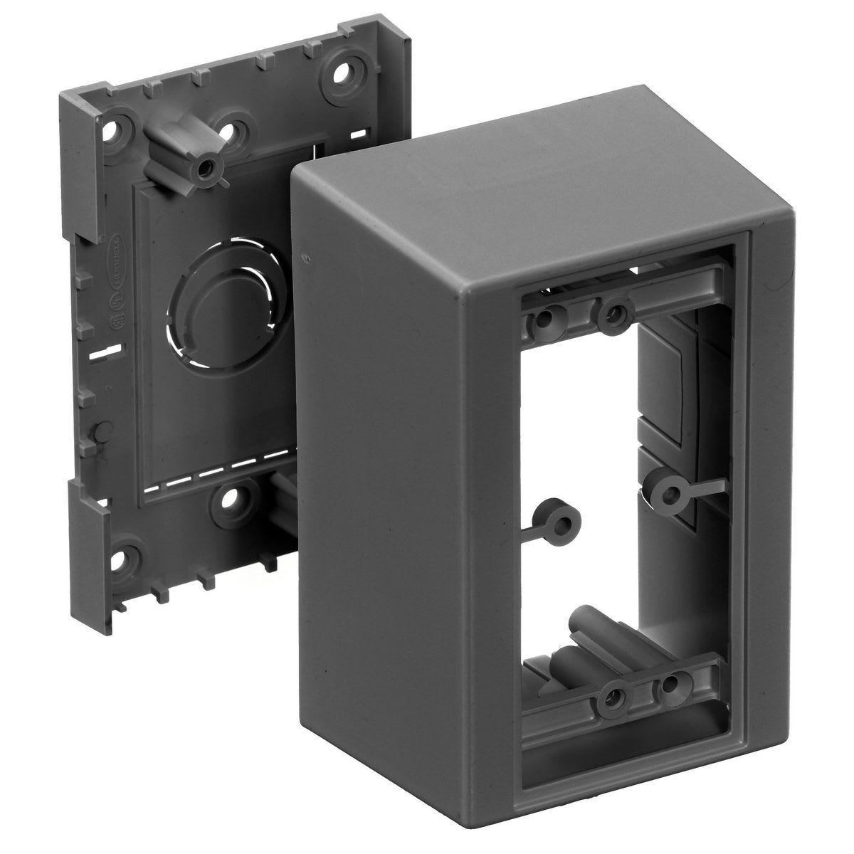 Hubbell Wiring Device - HPW PDB12DBK POLYTRAK BOX, 1-G, 2.4