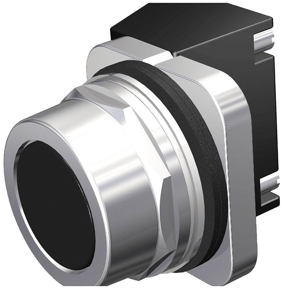 Siemens - Siemens 52PA8A1K 30 mm 600 Volt 12 Amp 1NO 2-Position Momentary Black Metal Bezel Non-Illuminated Push Button
