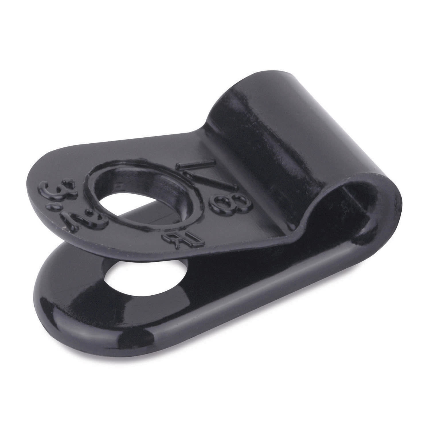 Thomas & Betts Co - Catamount N4NY-006-0-C .38 Inch Diameter Black Plain Edge Cable Clamp