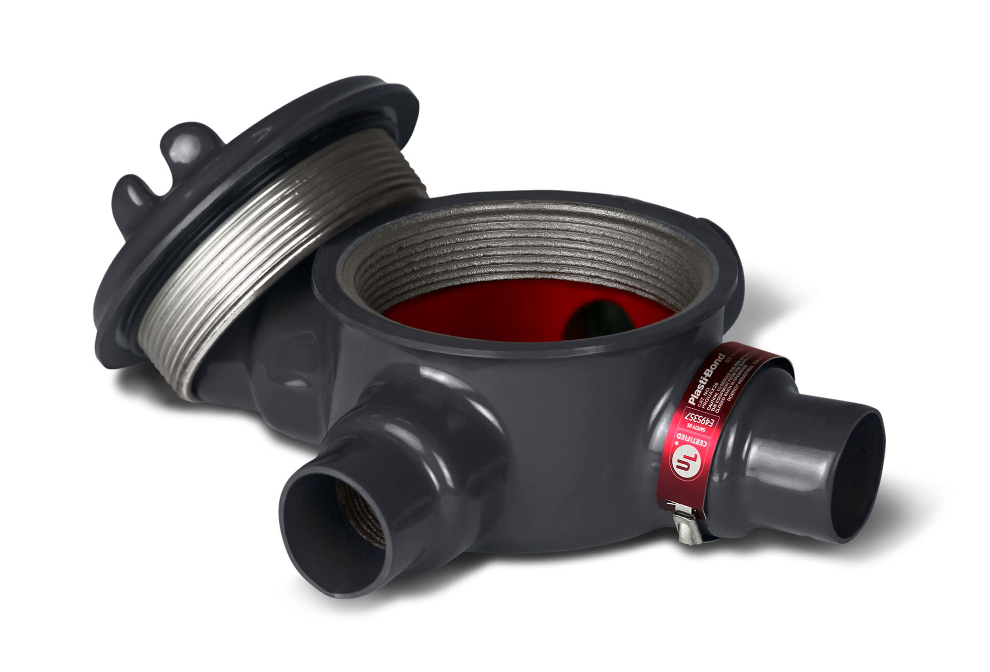 RobRoy - Plasti-Bond PRGUAT36 1 Inch Ferrous Metal Type T Conduit Outlet Box with Cover