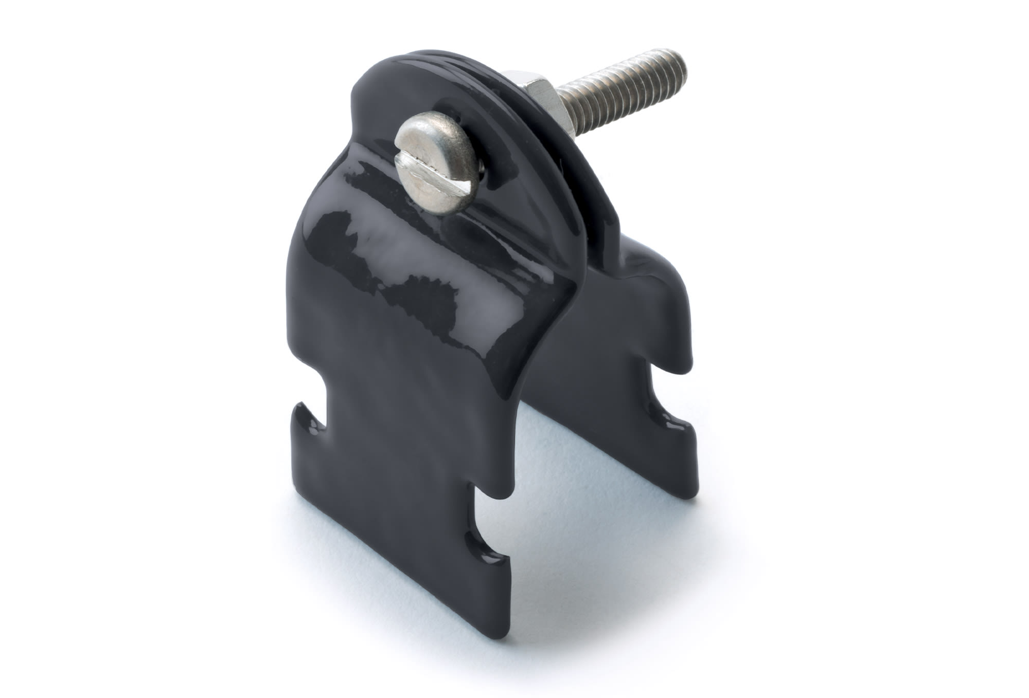 RobRoy - Plasti-Bond PBC105-1 1" PVC-Coated Strut Strap, 14ga Ferrous Metal, 20mil Gray Coating, Stainless Steel Hardware included
