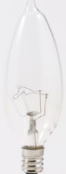 LEDVANCE Sylvania - Sylvania 13306 120 Volt 25 W 100 CRI 150 lm Clear E12 Candelabra Base B10 Bent Tip Incandescent Lamp