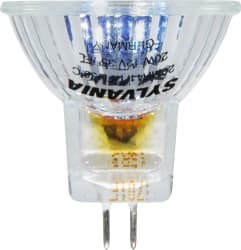 LEDVANCE Sylvania - Sylvania 55133 12 Volt 20 W 100 CRI 3000 K 270 lm Spot GU4 Bi-Pin Base MR11 Reflector Halogen Lamp