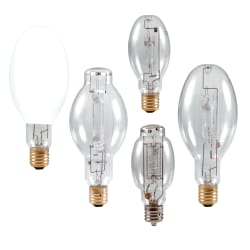 LEDVANCE Sylvania - Sylvania Metalarc 64054 400 W 65 CRI 4000 K 36000 lm Clear E39 Mogul Base ED37 Pulse Start Universal Metal Halide Lamp